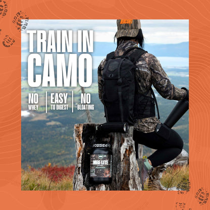 REDCON1 x Mossy Oak MRE Lite Whole Food Protein Powder, Chocolate Moose - Low Carb - Maple Wellness Supplements