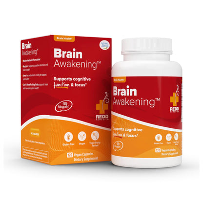 Redd Remedies, Brain Awakening, Supports Cognitive Function and Focus, 120 Vegan Capsules - Maple Wellness Supplements