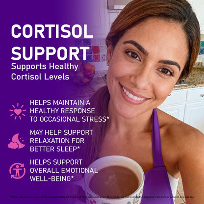 Redimas Cortisol Gummies for Women & Men with Ashwagandha, Magnesium, L-Theanine and Multivitamin, Vegan Chewable Gummies for Daily Lifestyle Balance, Convenient Adult Supplement, 60 Count - Maple Wellness Supplements
