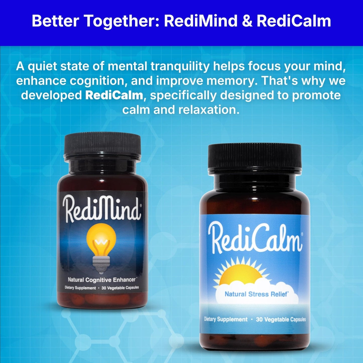 RediMind - Natural Cognitive Enhancement Supplement Capsule - Non-GMO, Vegan, Gluten-Free - Maple Wellness Supplements