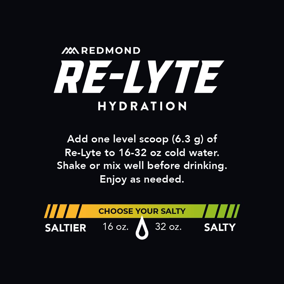 REDMOND Re-Lyte Hydration Electrolyte Powder Mix, Variety Pack, 30 Stick Packs - Maple Wellness Supplements