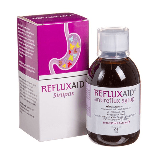 REFLUXAID Antireflux Syrup 250ml Magnesium Alginate Supplement - Maple Wellness Supplements