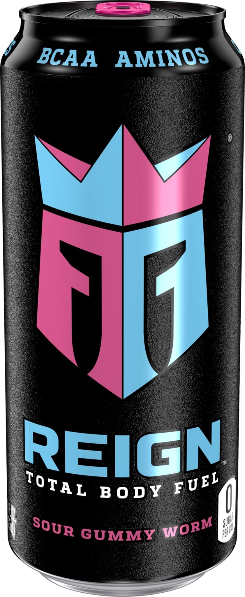 Reign Total Body Fuel, Sour Gummy Worm, Fitness & Performance Drink, 16 Fl Oz (Pack of 12) - Maple Wellness Supplements