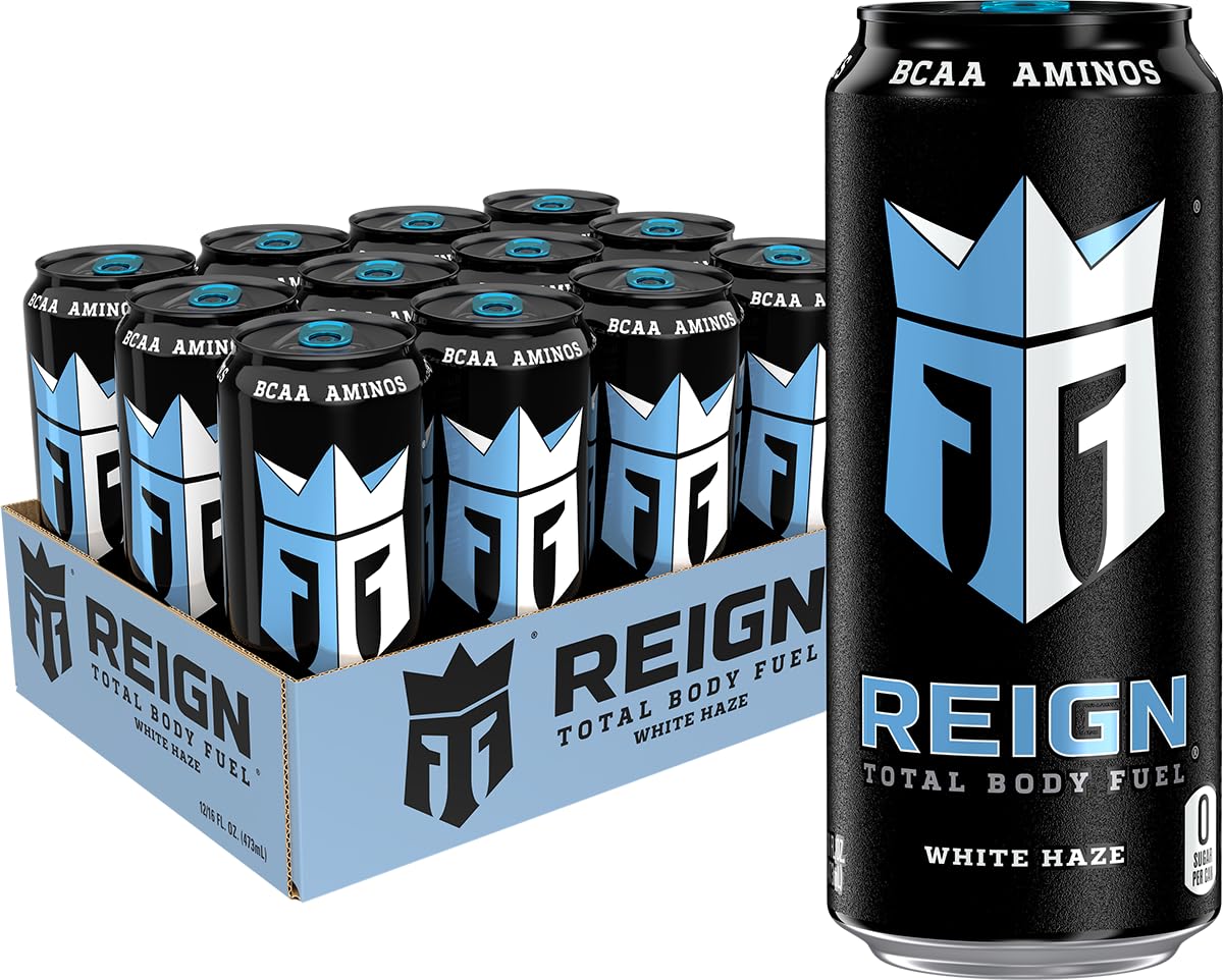 Reign Total Body Fuel, White Haze, Fitness & Performance Drink, 16 Fl Oz - Maple Wellness Supplements