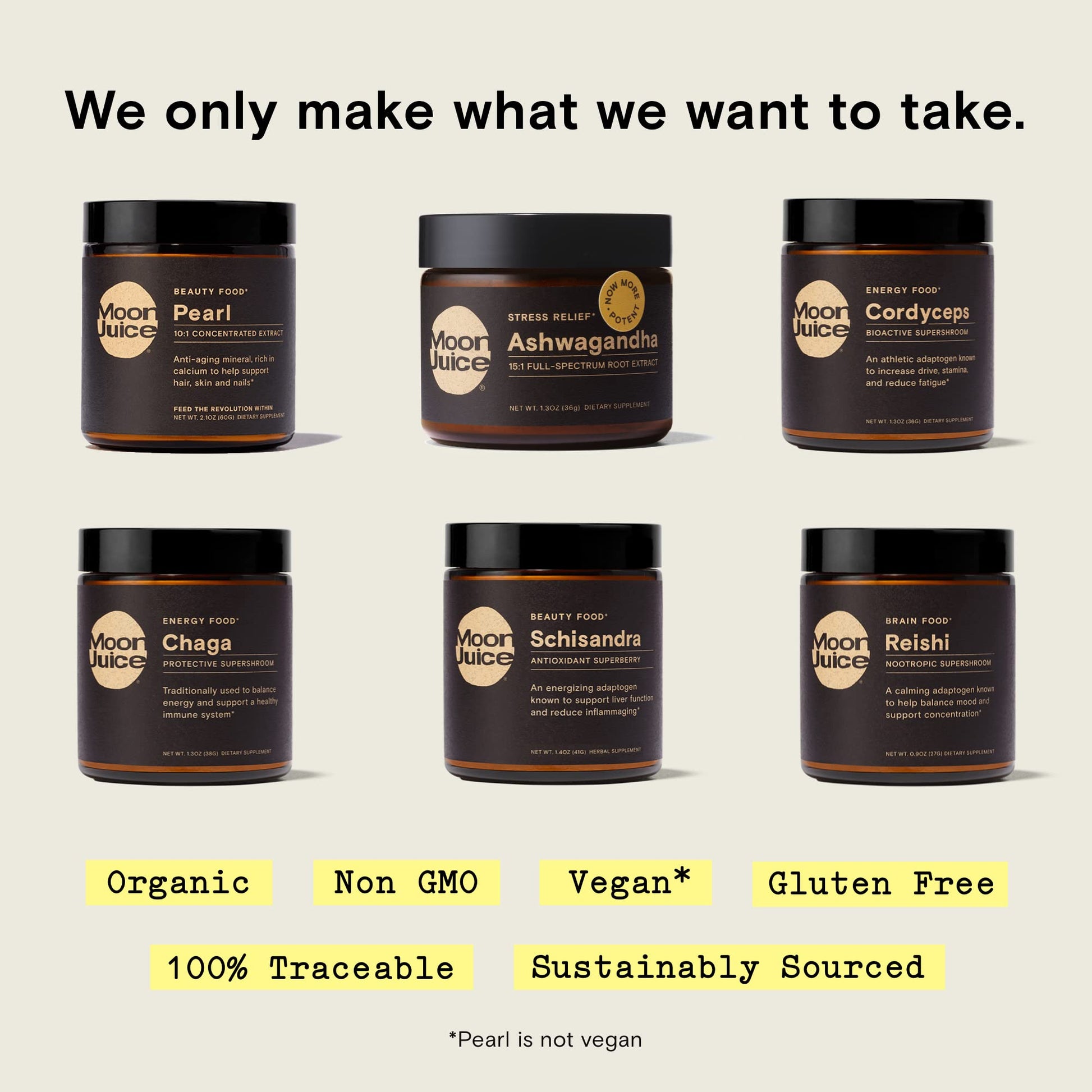 Reishi by Moon Juice - Organic Reishi Mushroom Powder Extract (700mg 1,3 and 1,6 Beta-Glucans per Serving) - Supports Mood, Concentration & Healthy Immune System - Vegan, Non-GMO (1.3oz) - Maple Wellness Supplements