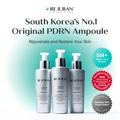 REJURAN® Turnover Ampoule, c-PDRN® – Original Salmon DNA PDRN Face Serum for Rejuvenation, Firming, Hydration & Youthful Glow - Maple Wellness Supplements