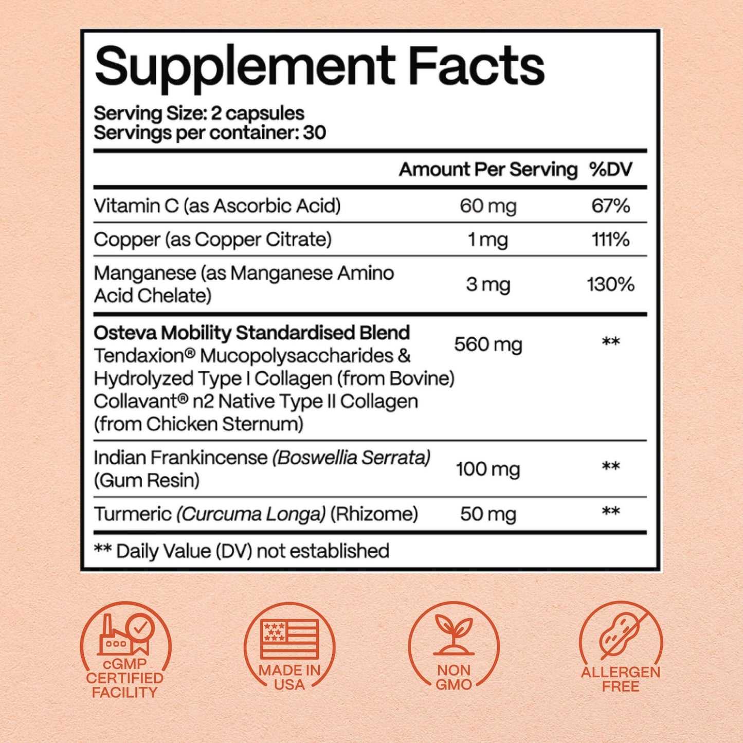 Rejuveen Osteva Joint Support Supplement for Women | High Potency Collagen, Turmeric, Boswellia | for Flexible Cartilage & Tendons, - Maple Wellness Supplements