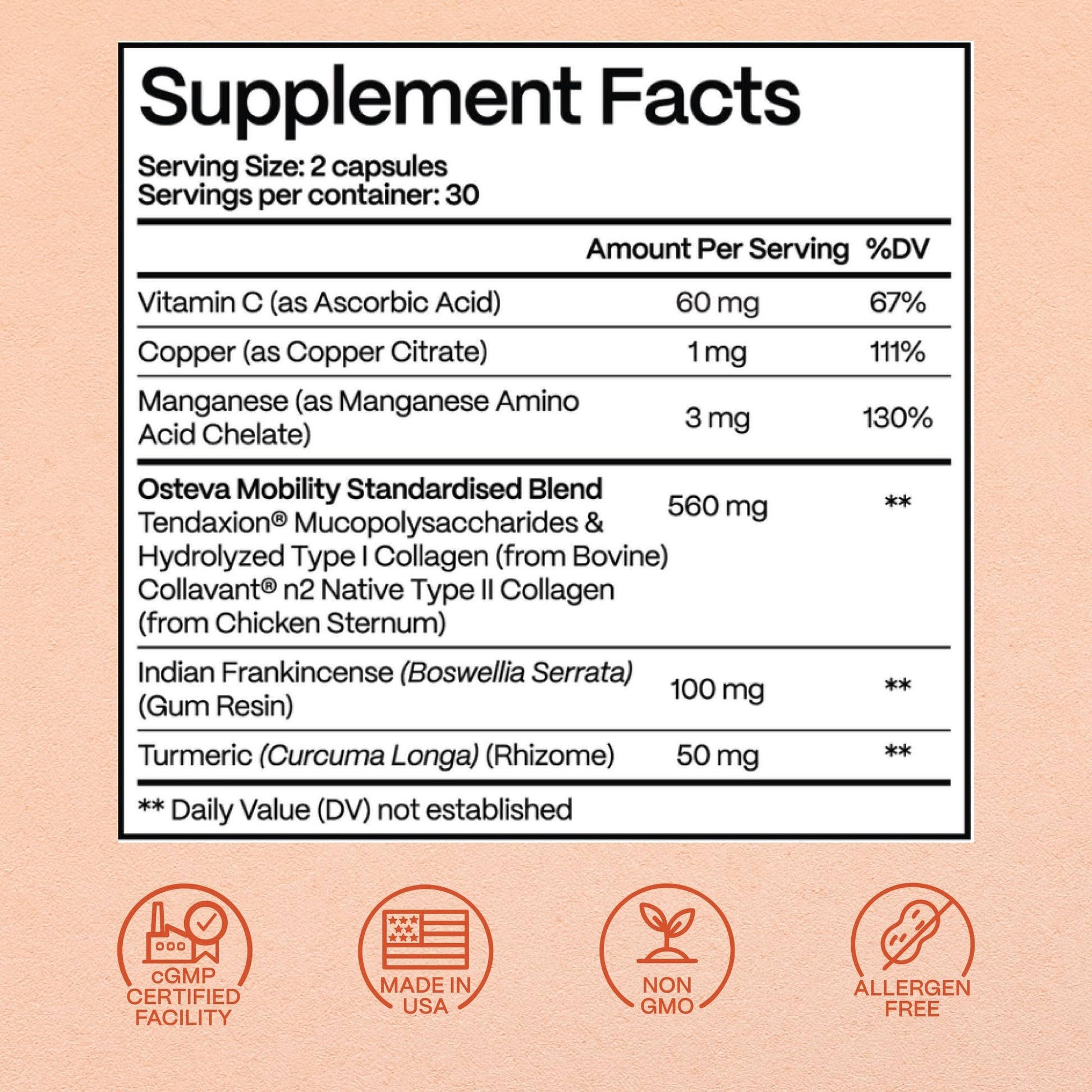 Rejuveen Osteva Joint Support Supplement for Women | High Potency Collagen, Turmeric, Boswellia | for Flexible Cartilage & Tendons, - Maple Wellness Supplements