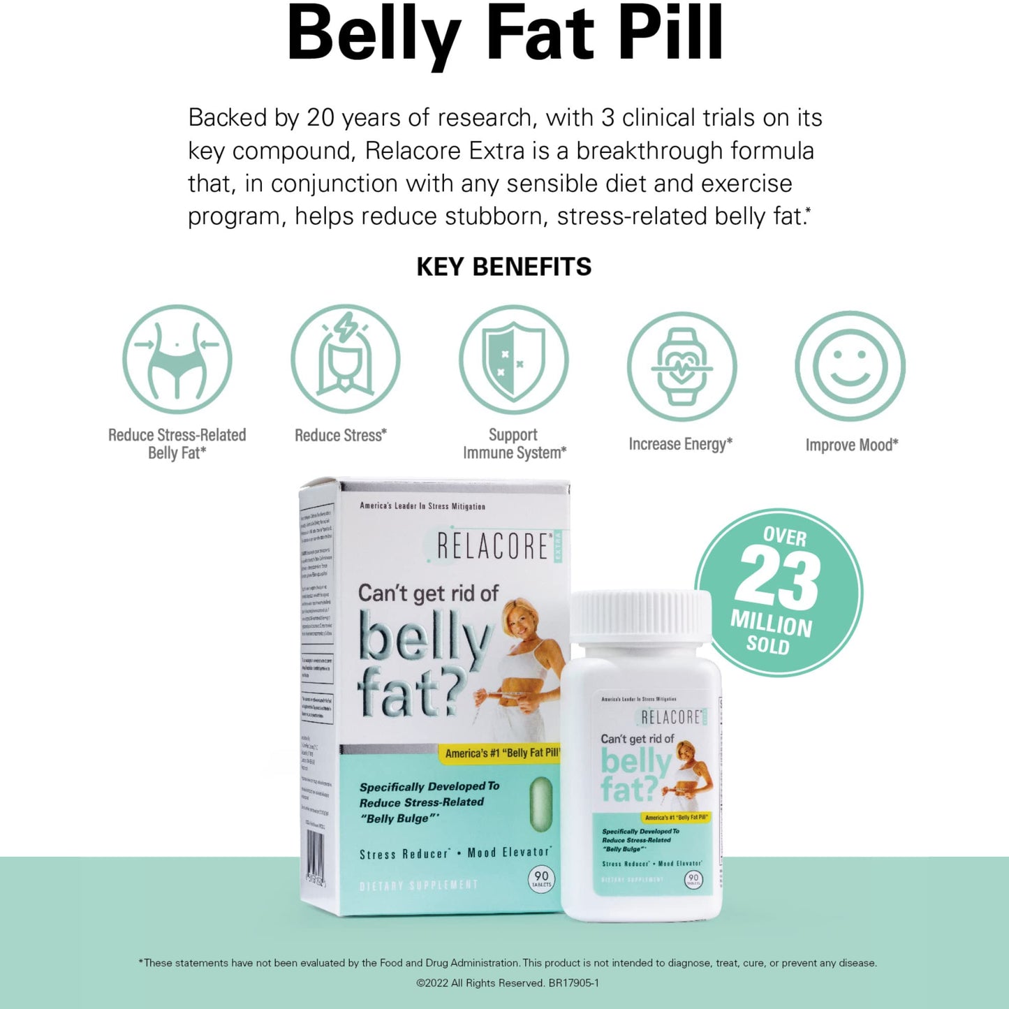 Relacore Extra Maximum Strength - Cortisol Supplements for Women - Reduce Cortisol Related Belly Fat - Stress Relief Supplement - Calm Mind - Maple Wellness Supplements