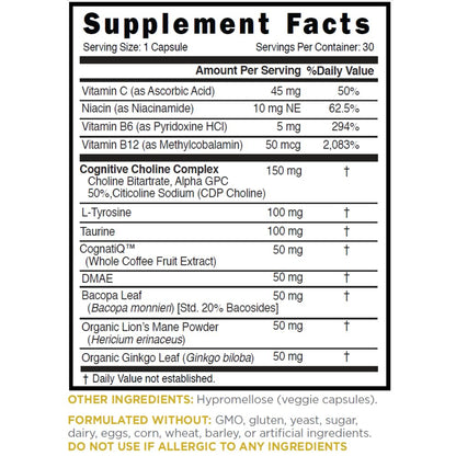 Relaxium FocusMax, Brain & Focus Health Supplement, Mental Clarity Support, Proven Concentration, Focus, Memory, - Maple Wellness Supplements