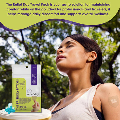 Relief Day Patch - Arnica, White Willow Bark, Saffron & Peppermint for Soreness and discomfort for Women and Men - Maple Wellness Supplements