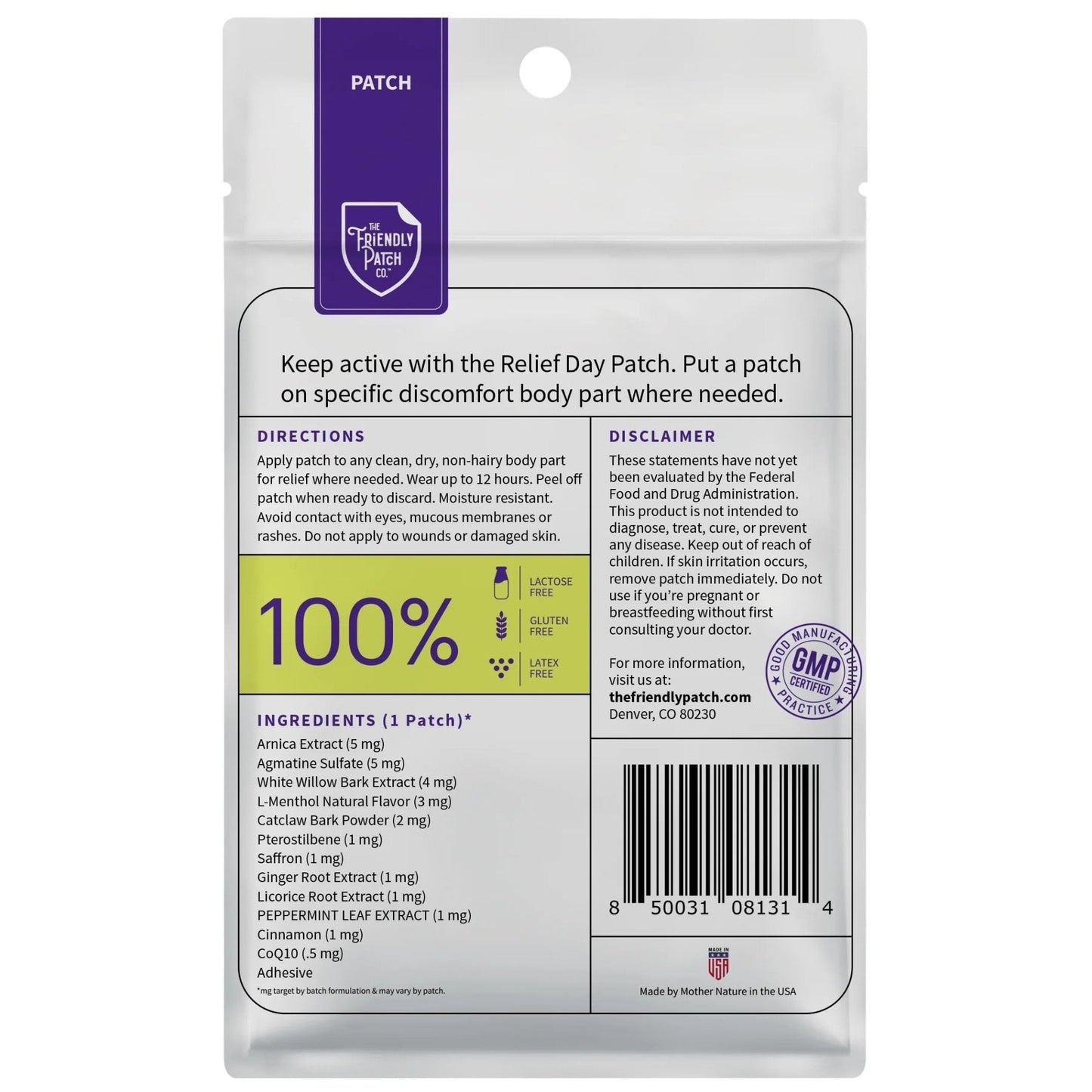 Relief Day & Rise & Shine Patch Bundle - Arnica, White Willow Bark, Tongkat Ali, Horny Goat Weed, Saffron & Peppermint for Soreness, Strength, and Performance Support - 16 Plant-Powered Patches for Me - Maple Wellness Supplements