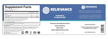 Relievance Fiber Supplement Two-Pack, Clean Formula - Bloating & Gas Relief Fiber Supplement – 8-Fiber Blend for Digestive Health, Doctor Developed, - Maple Wellness Supplements