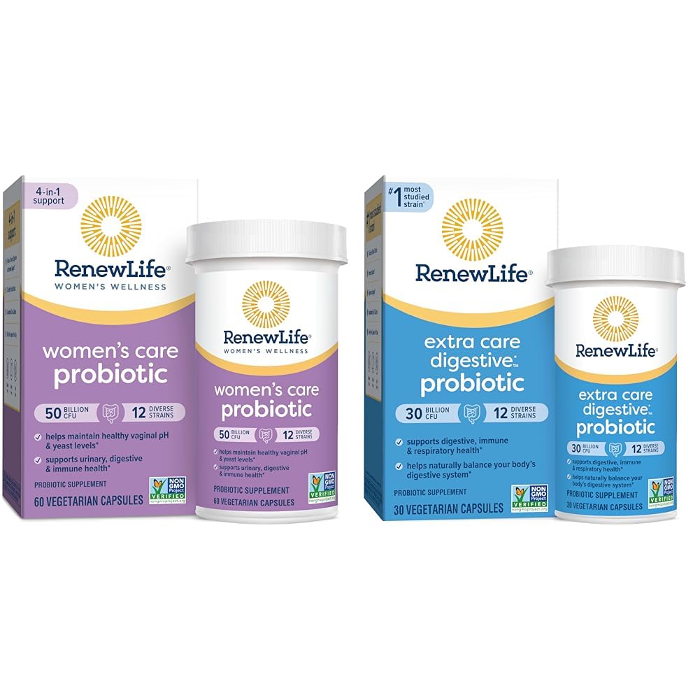 Renew Life Women's Probiotic Capsules, 50 Billion CFU Guaranteed, Supports Vaginal - Maple Wellness Supplements