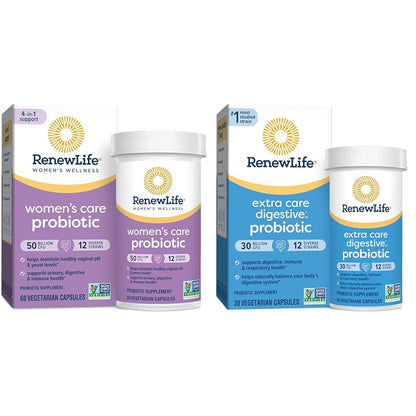 Renew Life Women's Probiotic Capsules, 50 Billion CFU Guaranteed, Supports Vaginal - Maple Wellness Supplements