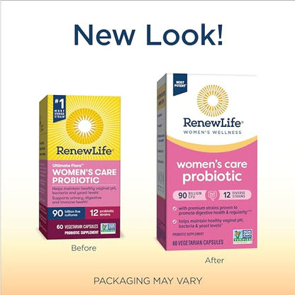 Renew Life Women's Probiotic Capsules, Supports pH Balance for Women, Vaginal - Maple Wellness Supplements