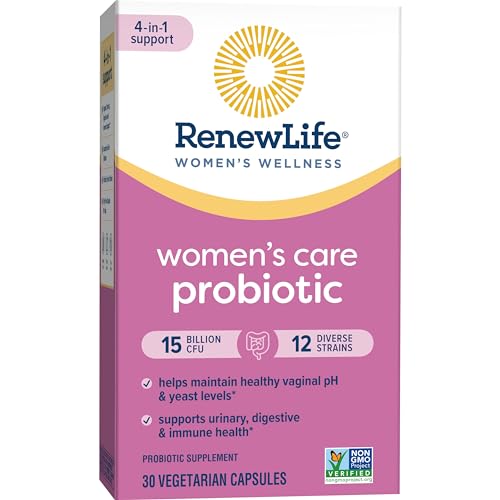 Renew Life Women's Probiotic Capsules, Supports pH Balance for Women, Vaginal, Urinary - Maple Wellness Supplements