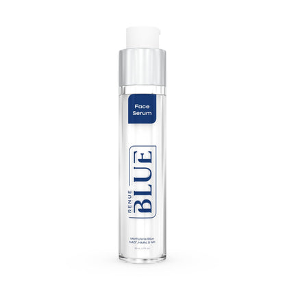 Renue Blue Methylene Blue Face Serum - Liposomal NAD+ Complex and Nutrients for Skin Rejuvenation, Deep Hydration, and Anti-Aging Support - Maple Wellness Supplements