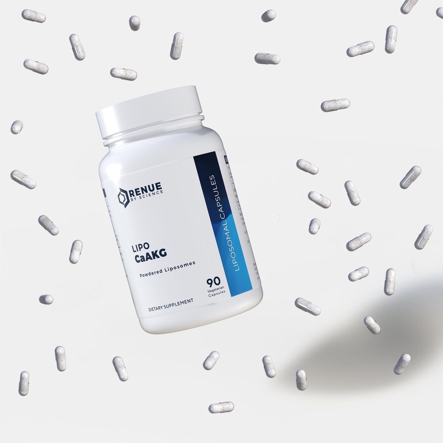 RENUE by SCIENCE CA AKG Supplement | High Strength Liposomal Calcium AKG | 90 Calcium Alpha-Ketoglutarate Capsules - 300mg CA AKG per Serving CA-AKG Supplement | Non-GMO & Made in The USA - Maple Wellness Supplements