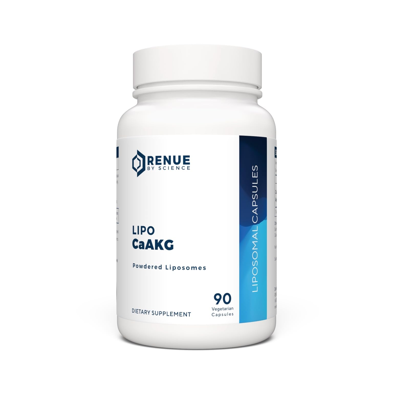 RENUE by SCIENCE CA AKG Supplement | High Strength Liposomal Calcium AKG | 90 Calcium Alpha-Ketoglutarate Capsules - 300mg CA AKG per Serving CA-AKG Supplement | Non-GMO & Made in The USA - Maple Wellness Supplements