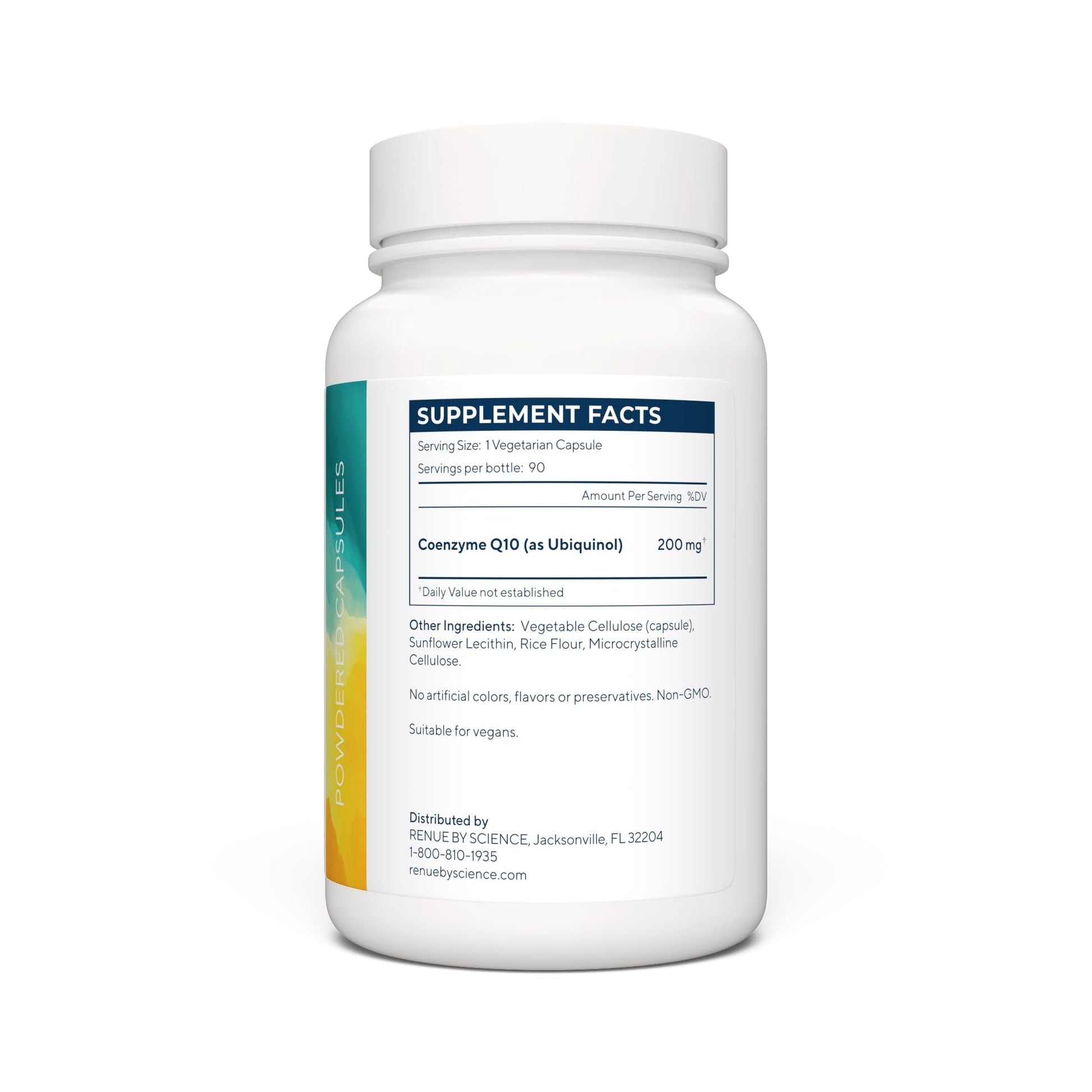 Renue By Science CoQ10 - Coenzyme Q10 as Ubiquinol CoQ10 | High Strength Liposomal CoQ10 200mg Supplement | 90 Co Q10 Capsules | Non-GMO & Allergen Free | Made in The USA Third-Party Tested - Maple Wellness Supplements