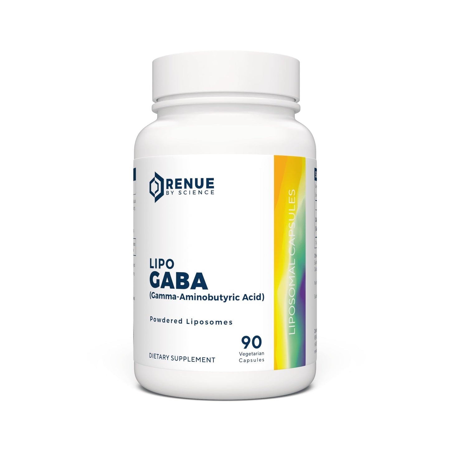 Renue By Science GABA | High Strength Liposomal GABA Supplements | 90 GABA Capsules - 300mg Gamma-Aminobutyric Acid per Serving | Non-GMO | Made in The USA Third-Party Tested - Maple Wellness Supplements