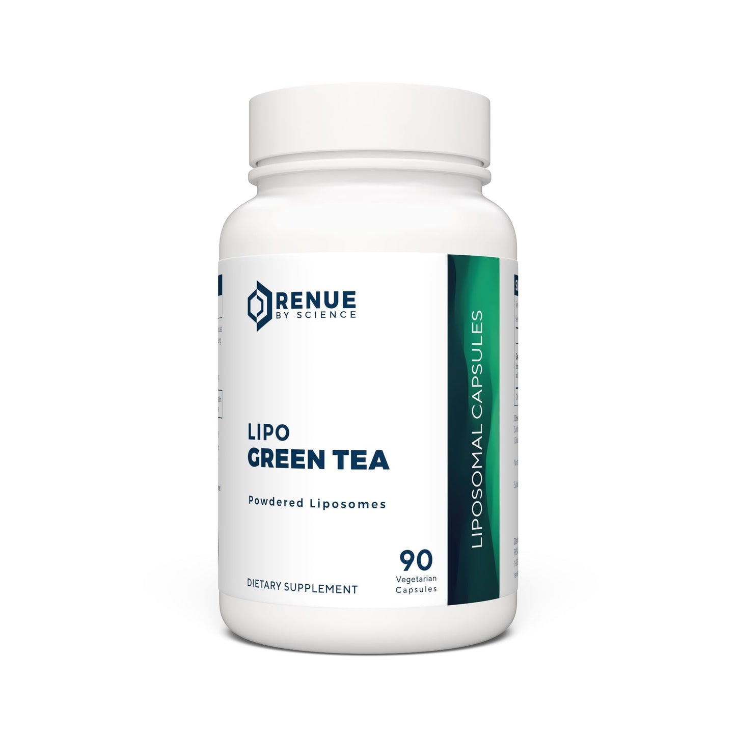 Renue By Science Green Tea Extract | High Strength Liposomal Supplement | 90 Capsules - 75mg Green Tea per Serving | Non-GMO | Made in The USA & Third-Party Tested - Maple Wellness Supplements