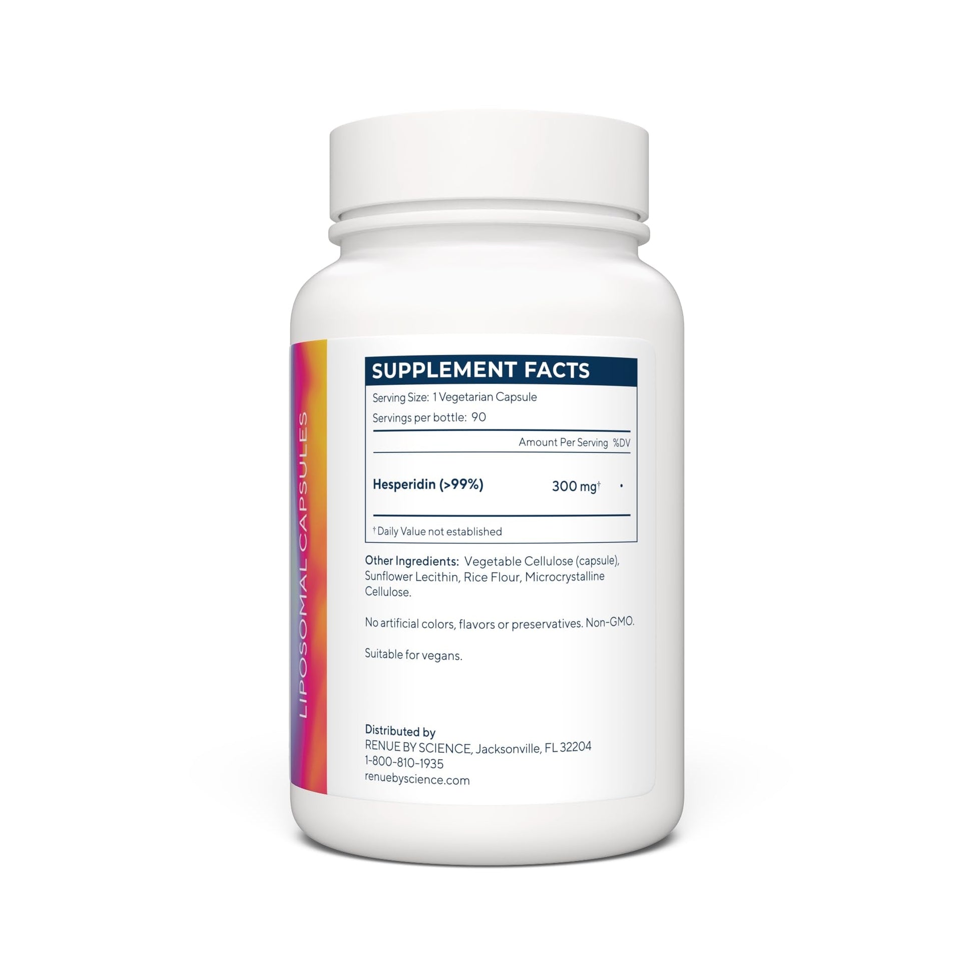 Renue By Science Hesperidin | Liposomal Hesperidin Supplements | 90 High Strength Capsules - 300mg per Serving | Non-GMO | Made in The USA & Third-Party Tested - Maple Wellness Supplements