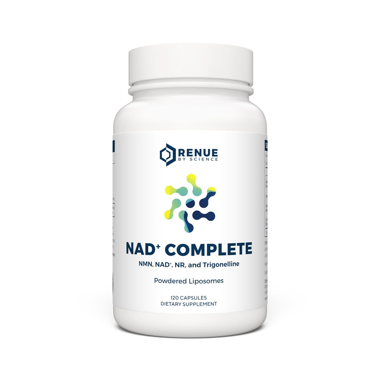 RENUE by SCIENCE NAD+ Complete | 120 Liposomal NAD Supplement Capsules with NMN, NR & Trigonelline - 210mg NMN & 160mg NAD per Serving | Bioavailable Formula for Increased Absorption | Made in the USA - Maple Wellness Supplements