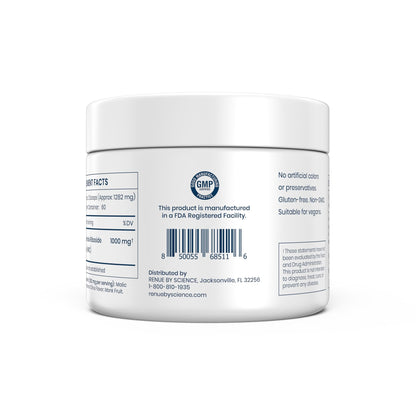 Renue By Science Nicotinamide Riboside | 1000mg Nicotinamide Powder - High Strength NR NAD Powder Sublingual Citrus Burst Flavor | Manufactured in The USA & Third-Party Tested | 60 Servings - Maple Wellness Supplements