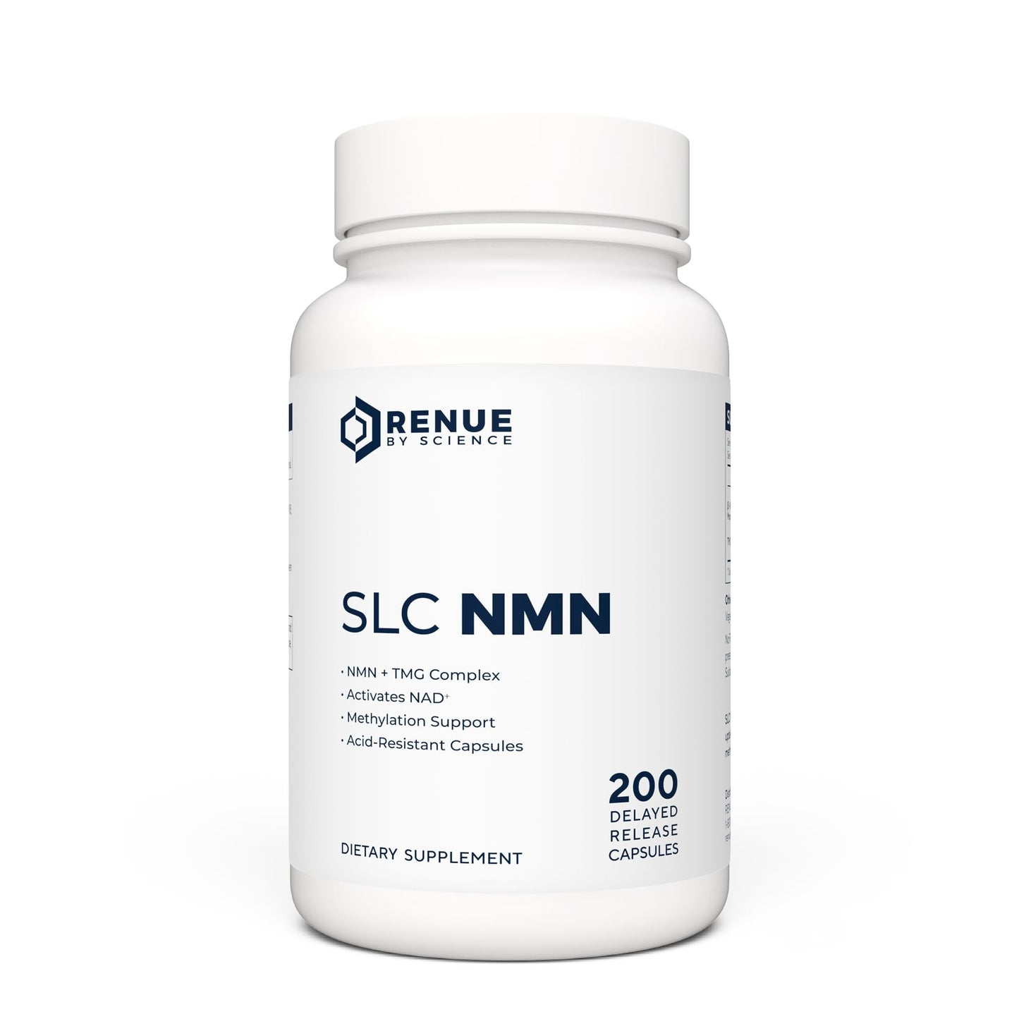 Renue By Science NMN Supplement | 200 SLC Enteric Capsules - 250mg Nicotinamide Mononucleotide per Serving | Delayed Release for Increased Absorption | Manufactured in The USA - Maple Wellness Supplements