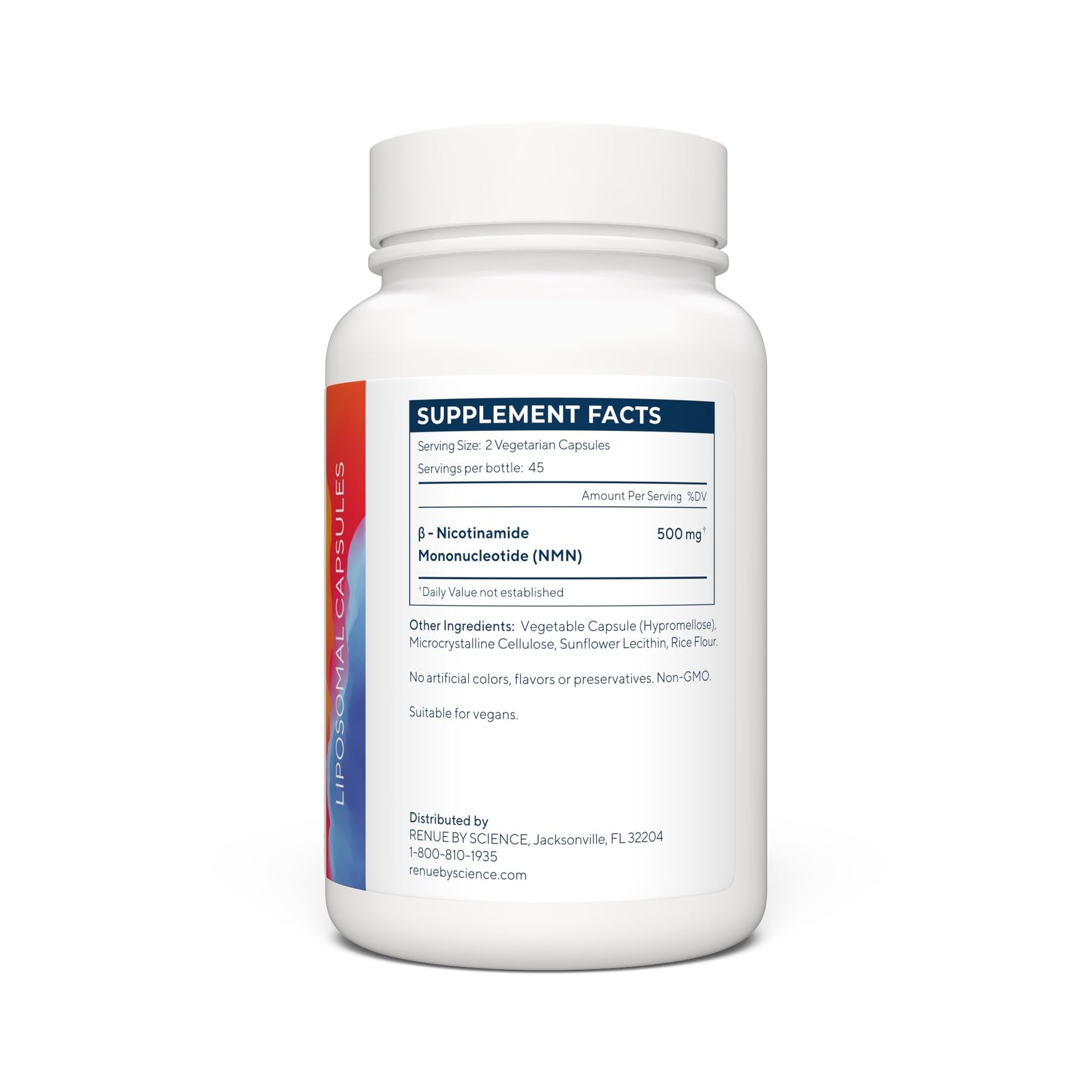Renue By Science NMN Supplement | 90 Liposomal NMN Capsules - 250mg NMN Nicotinamide Mononucleotide per Serving | Bioavailable Formula for Increased Absorption | Manufactured in The USA - Maple Wellness Supplements