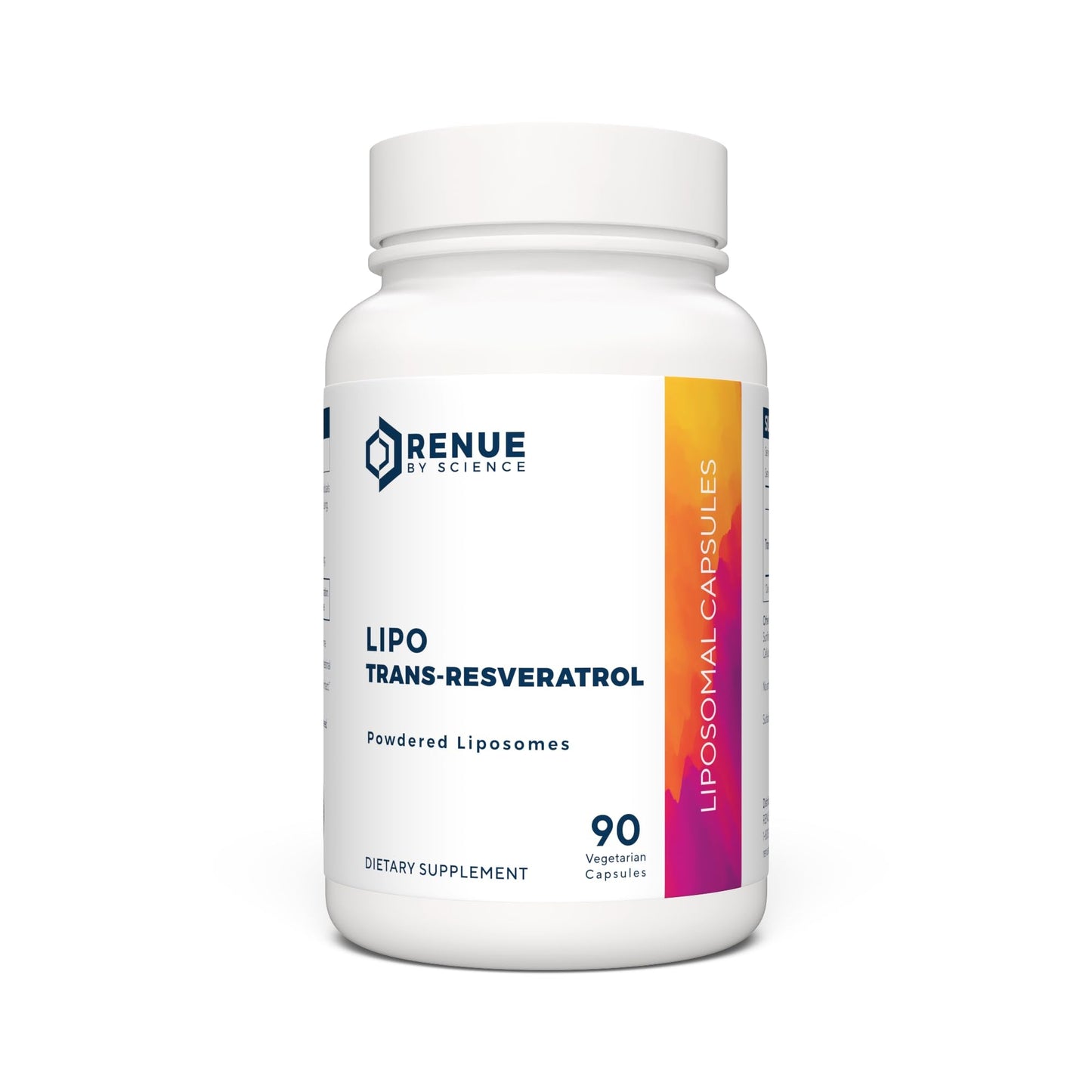 Renue By Science Resveratrol | High Strength Liposomal Resveratrol Supplement | 90 Trans Resveratrol Capsules - 125mg Reservatrol per Serving | Non-GMO | Made in The USA Third-Party Tested - Maple Wellness Supplements