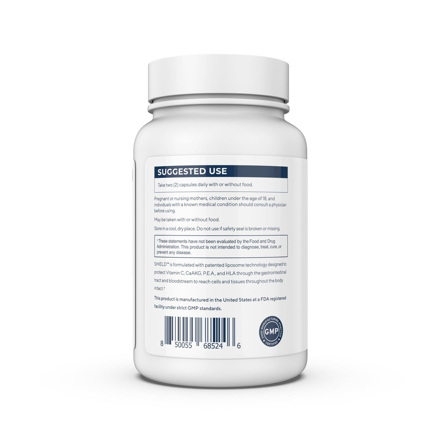 Renue By Science Shield | Liposomal Vitamin C CaAKG P.E.A Hyaluronic Acid Supplement | 120 Capsules with Vitamin C (500mg) CA AKG (150mg) Palmitoylethanolamide (75mg) HLA (75mg) | Made in The USA - Maple Wellness Supplements