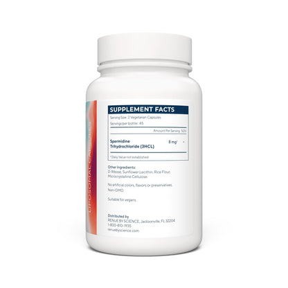 Renue By Science Spermidine Supplements | Liposomal Spermidine Supplements for Women and Men | 90 Capsules - 8mg Spermidine per Serving | Non-GMO & Allergen Free | Made in The USA Third-Party Tested - Maple Wellness Supplements