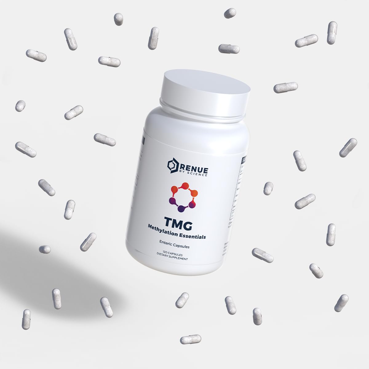 Renue By Science TMG | High Strength TMG Supplements | 120 Trimethylglycine Capsules - 900mg TMG per Serving with Vitamin B12 Vitamin B6 Folate & Zinc | Made in The USA & Third-Party Tested - Maple Wellness Supplements