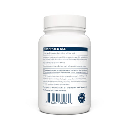 Renue By Science TMG | High Strength TMG Supplements | 120 Trimethylglycine Capsules - 900mg TMG per Serving with Vitamin B12 Vitamin B6 Folate & Zinc | Made in The USA & Third-Party Tested - Maple Wellness Supplements