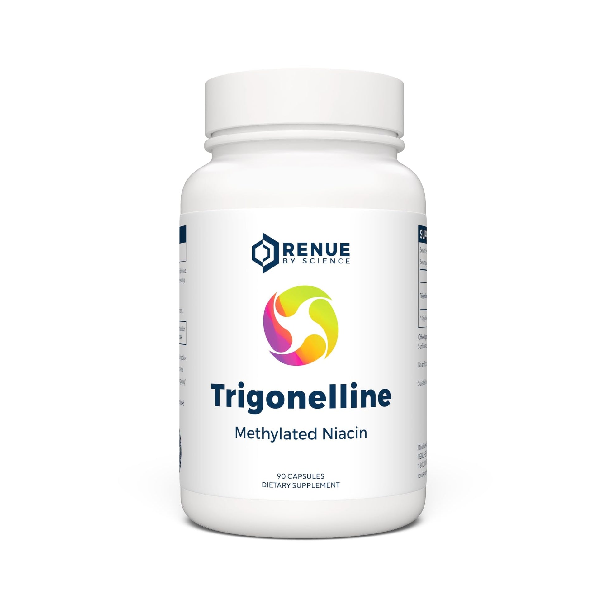 Renue By Science Trigonelline | High Strength Trigonelline TRG Methylated Niacin - 250mg Trigonilline Supplement Capsules | Non-GMO | Made in The USA & Third-Party Tested - Maple Wellness Supplements