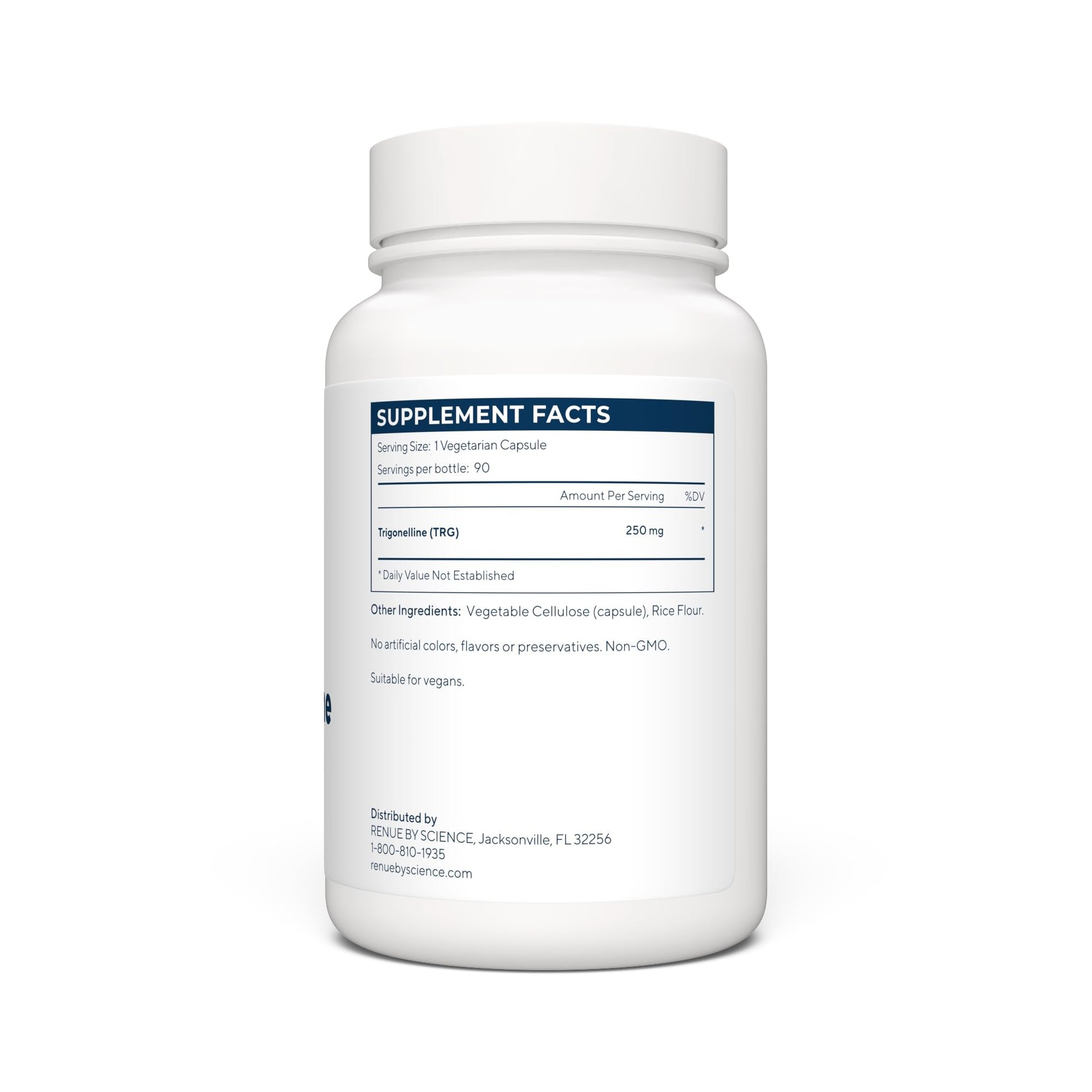Renue By Science Trigonelline | High Strength Trigonelline TRG Methylated Niacin - 250mg Trigonilline Supplement Capsules | Non-GMO | Made in The USA & Third-Party Tested - Maple Wellness Supplements
