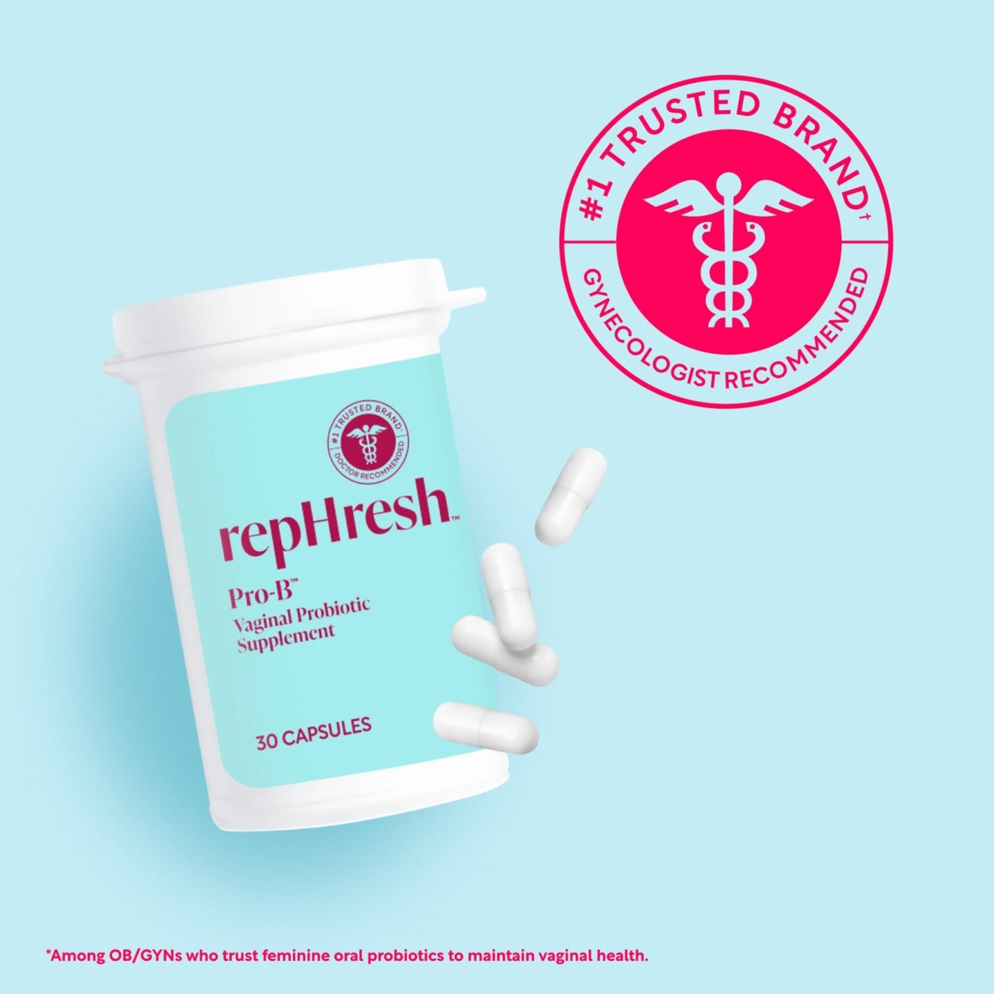 RepHresh Pro-B Women's Probiotic, Probiotic Supplement for Women, 30 Oral Capsules - Maple Wellness Supplements