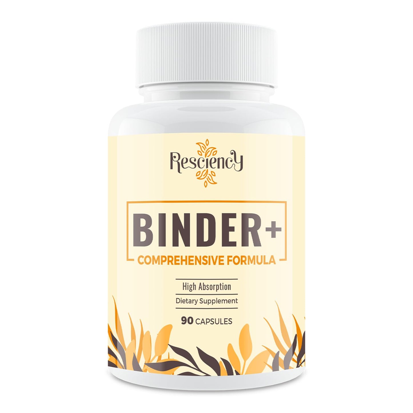 Resciency Detox Binder Supplement – Activated Charcoal, Zeolite, Bentonite Clay, Milk Thistle, Proprietary Blends - Liver & Gut, Max Absorption, 90 Vegan Capsules - Maple Wellness Supplements