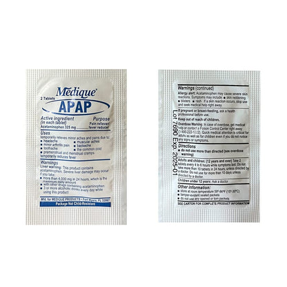 Rescue Essentials Medications Dose Pack–First Aid Refill Kit with Ibuprofen, Acetaminophen, Aspirin, Antihistamine, Anti-Diarrheal & Antacid– Compact Emergency Travel & IFAK Supply-1 Module (30 Doses) - Maple Wellness Supplements