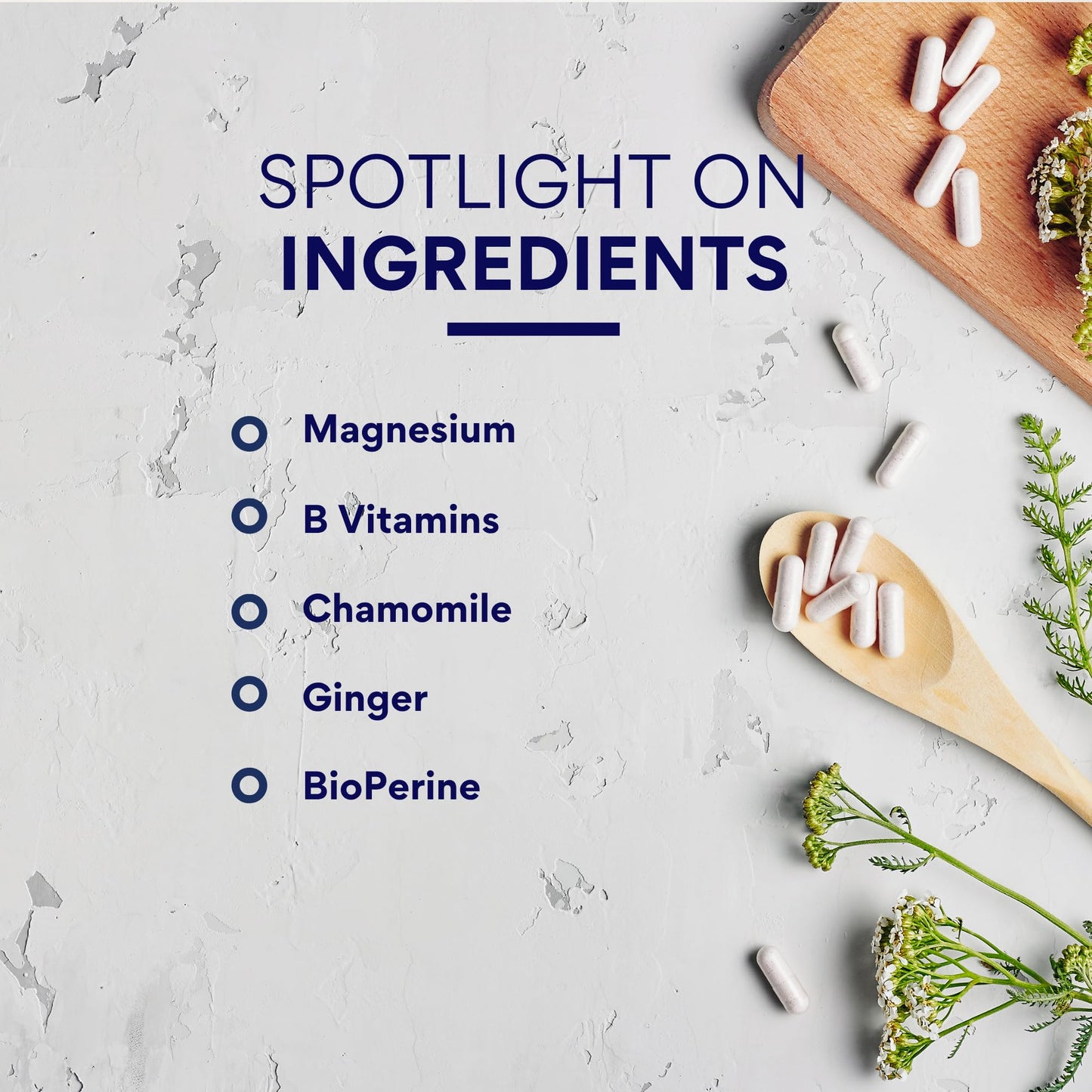 Research Verified Leg Cramps - Magnesium, B Vitamins, Ginger, Chamomile, BioPerine - Circulation Support - Vegan - 1 Month Supply - Maple Wellness Supplements