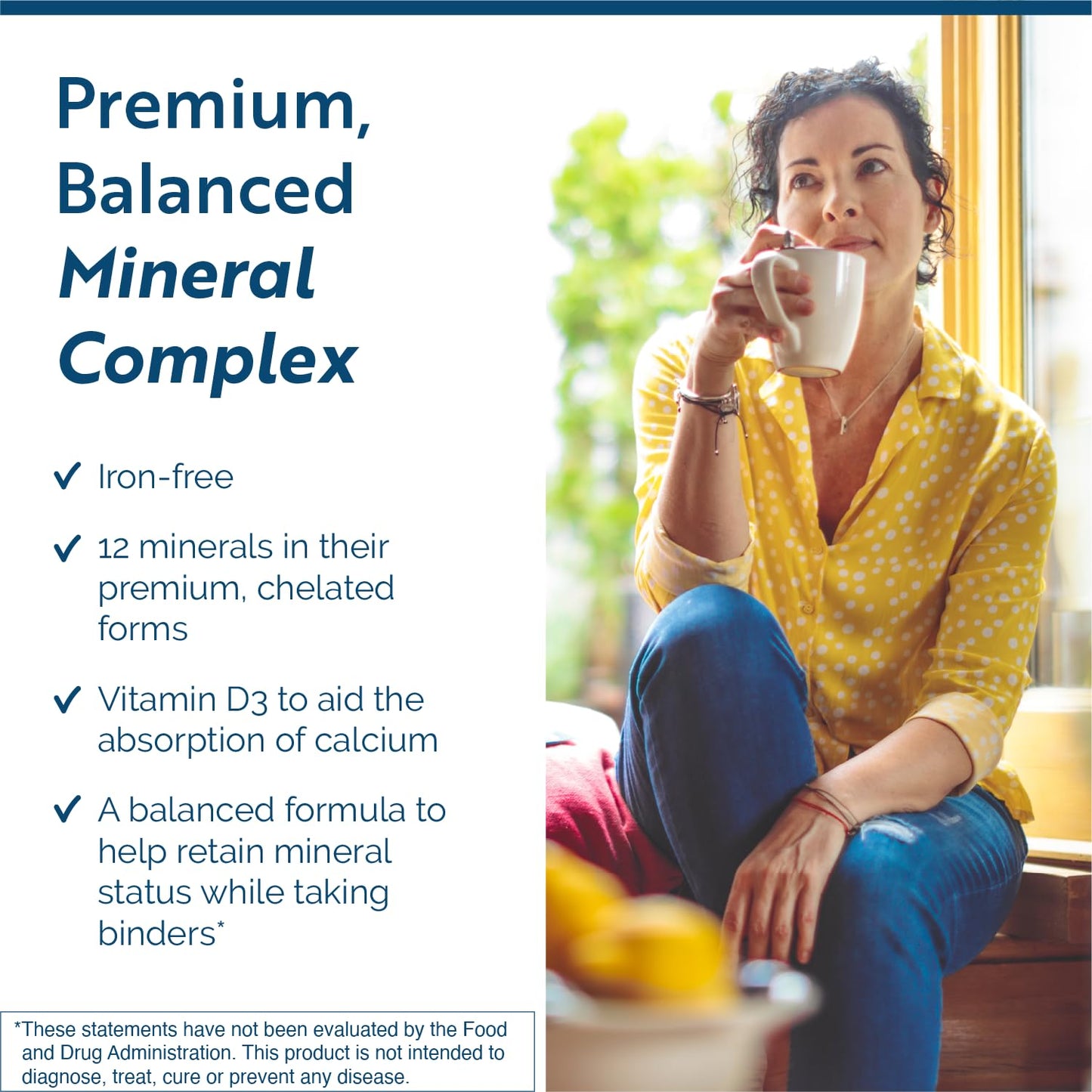 Researched Nutritionals Core Minerals - Daily Trace Minerals Supplement - Iron-Free Blend with Vitamin D3, Magnesium Glycinate & Iodine for Thyroid, Bone & Metabolic Support (120 ct) - Maple Wellness Supplements