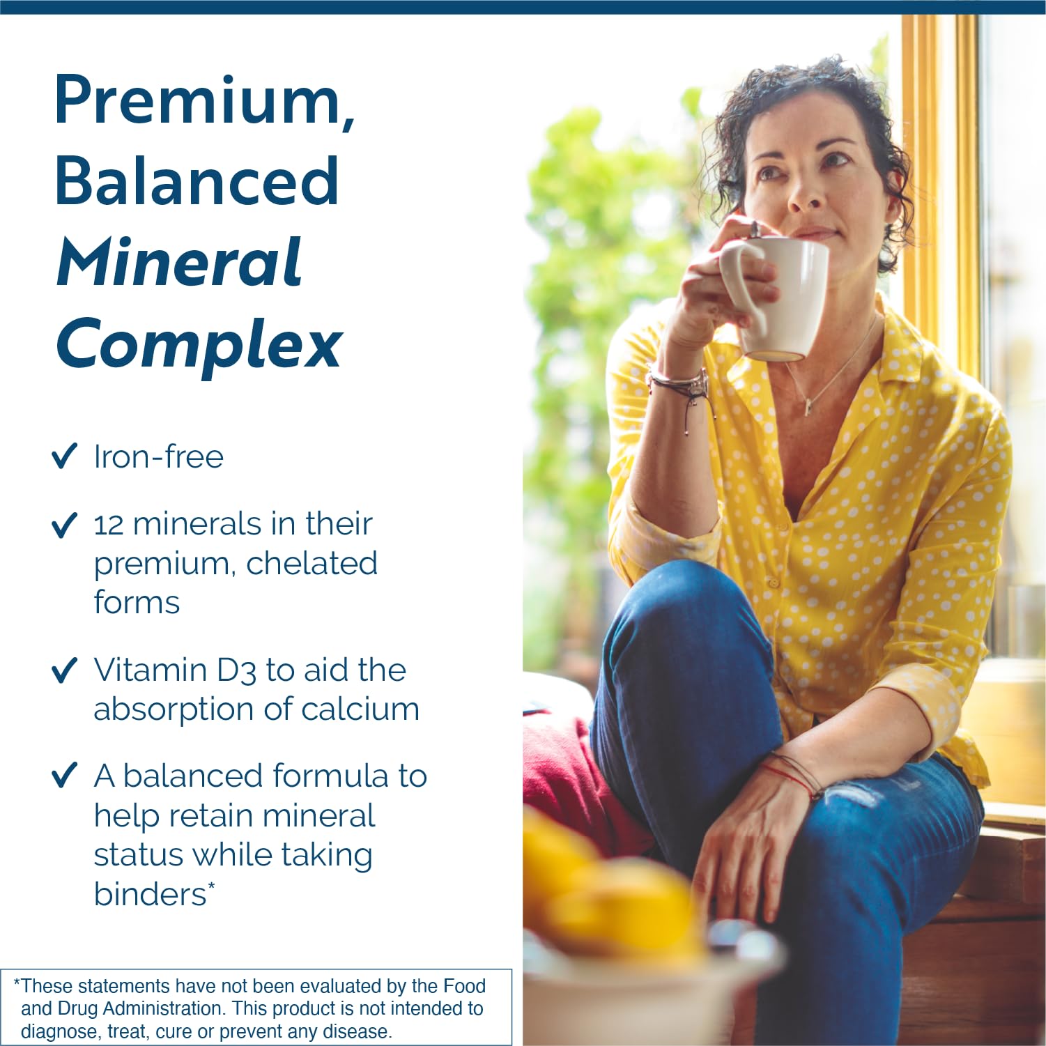 Researched Nutritionals Core Minerals - Daily Trace Minerals Supplement - Iron-Free Blend with Vitamin D3, Magnesium Glycinate & Iodine for Thyroid, Bone & Metabolic Support (120 ct) - Maple Wellness Supplements