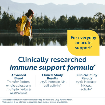 Researched Nutritionals Liposomal Glutathione (450mg) + Colostrum & Mushrooms Supplement for Immune Support - Enhanced Immunity Duo - Tri-Fortify Orange + Transfer Factor Multi-Immune (2 Piece Set) - Maple Wellness Supplements