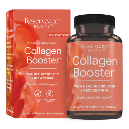 Reserveage Beauty Collagen Booster - Supplement for Skincare & Joint Health - Supports Healthy Collagen Production for Women - 60 Capsules (30 Servings) - Maple Wellness Supplements