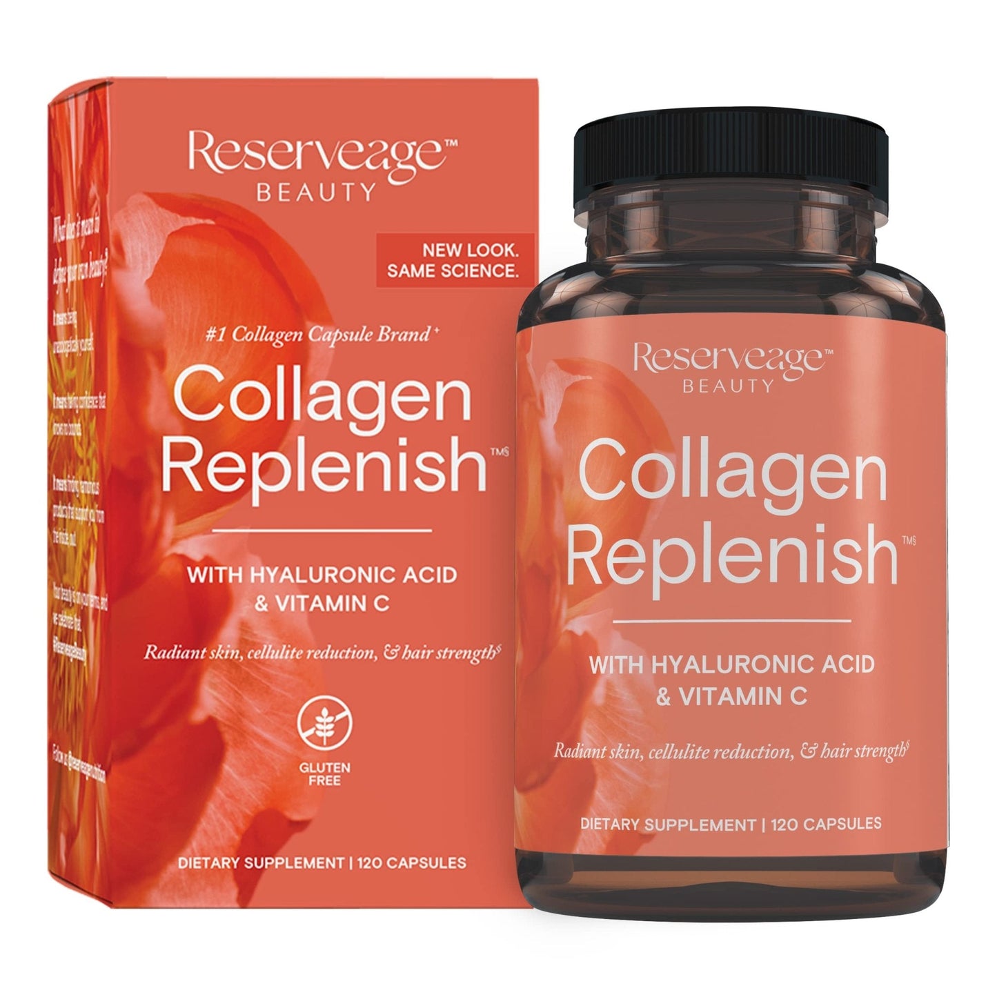 Reserveage Beauty Collagen Replenish - Collagen Booster & Supplement for Healthy Skin Care & Hair Growth - Maple Wellness Supplements