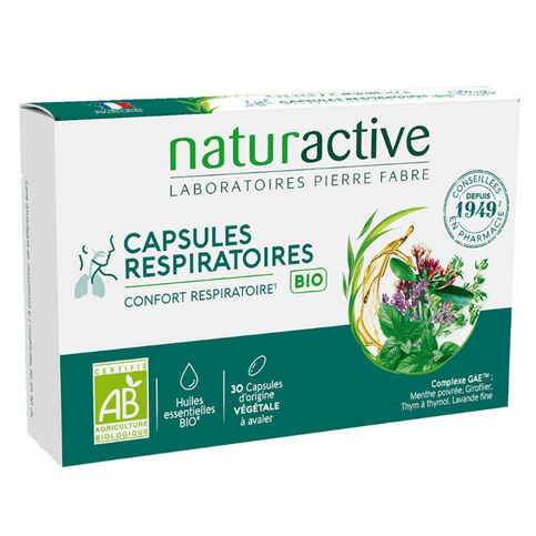 Respiratory Comfort: 30 organic respiratory capsules - NATURACTIVE - Maple Wellness Supplements