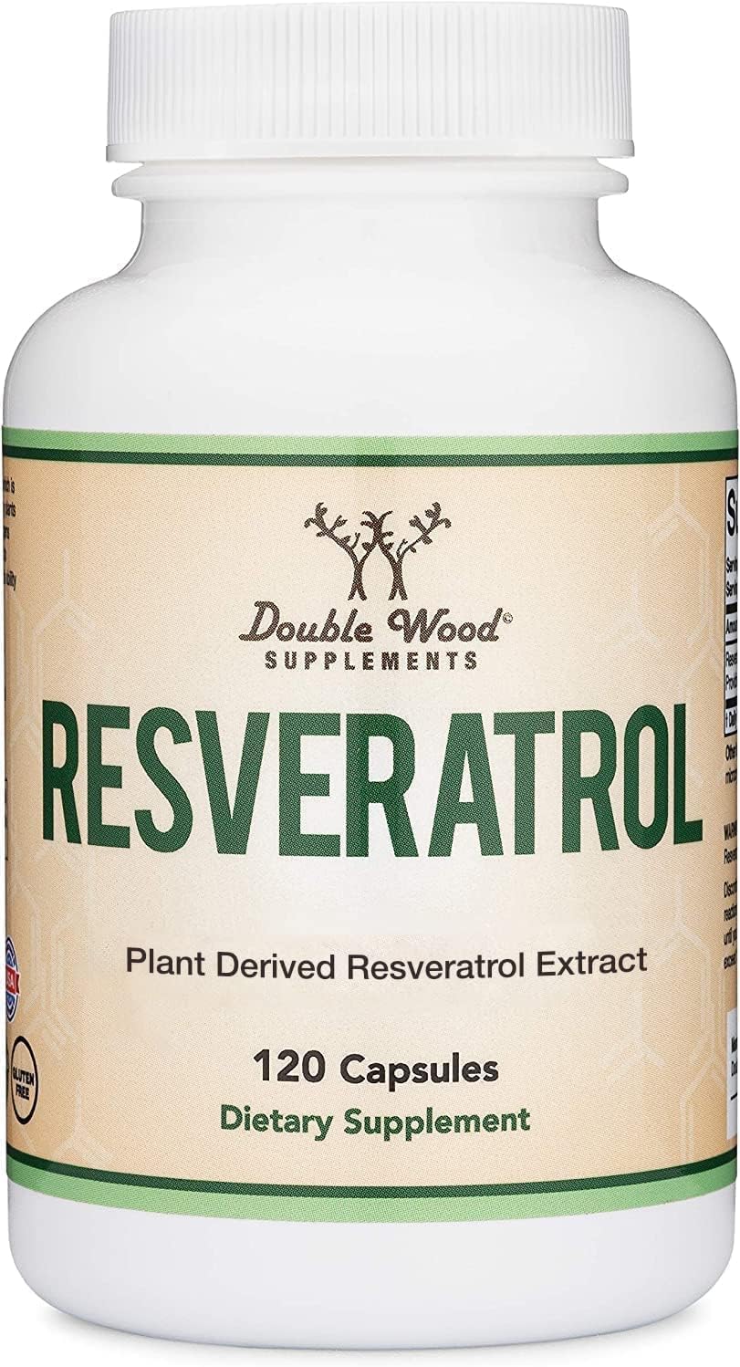 Resveratrol Supplement 500mg Per Serving, 120 Capsules (Resveratrol Polygonum Root Extract Providing 50% Trans Resveratrol) - Maple Wellness Supplements